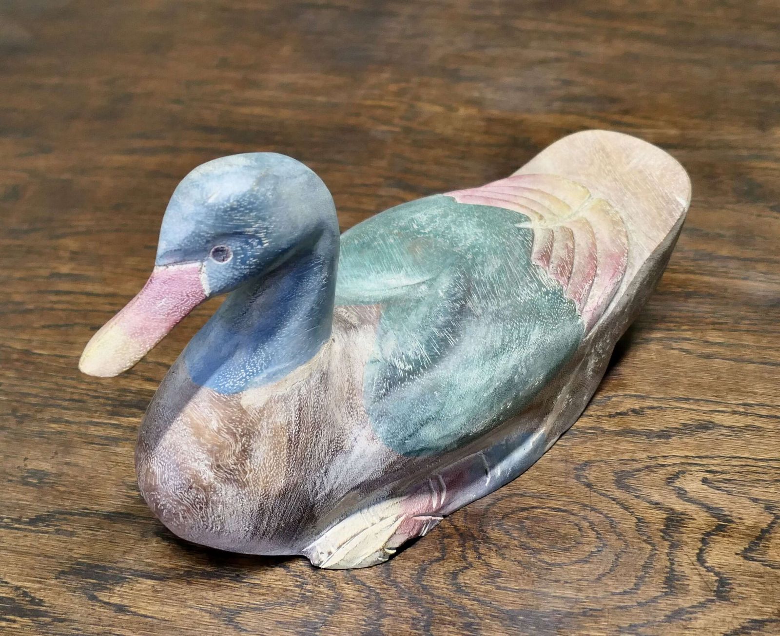 Decorative French Folk Art Decoy Duck This Is A Good Sound Piece Of French Country photo furniture