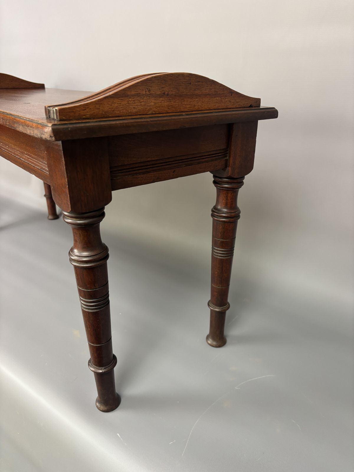 Late 19th Century Walnut Hall Seat photo vinterior