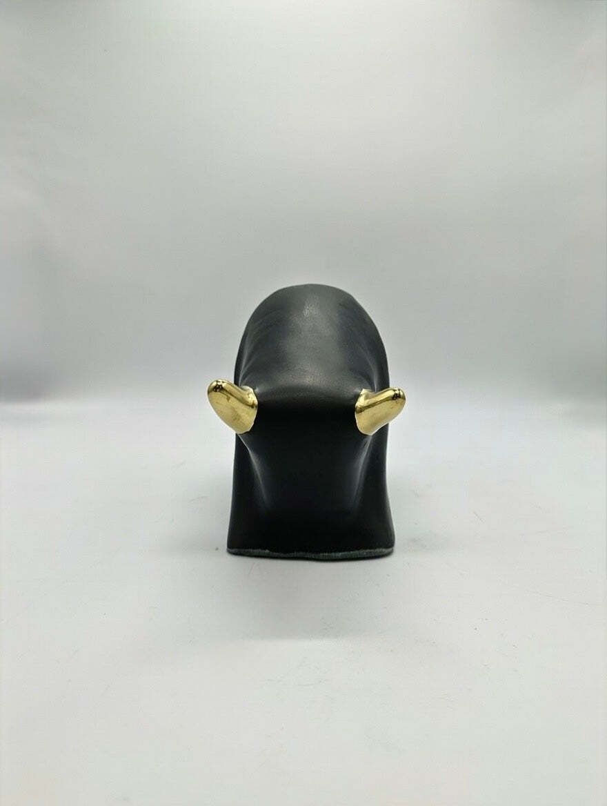 Otto Keramik Gold Edition Ceramic Bull West German Pottery Fat Lava photo Art