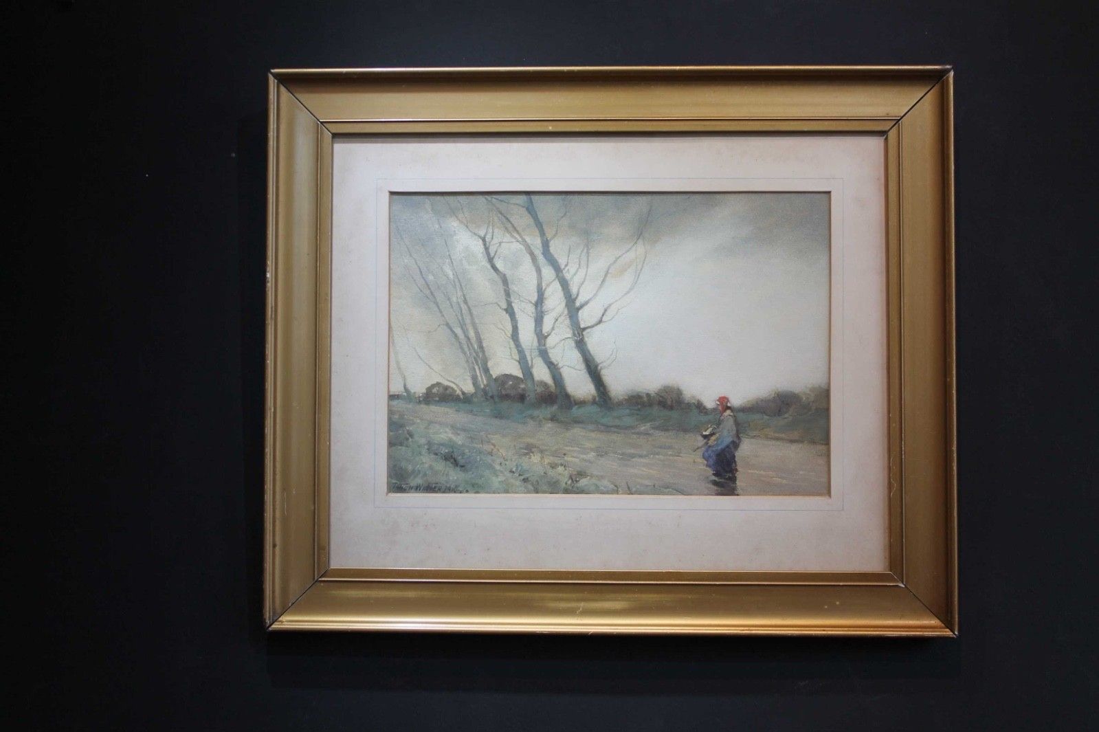 Antique Original Art Work By William Tatton Winter, Rba.  Victorian photo furniture