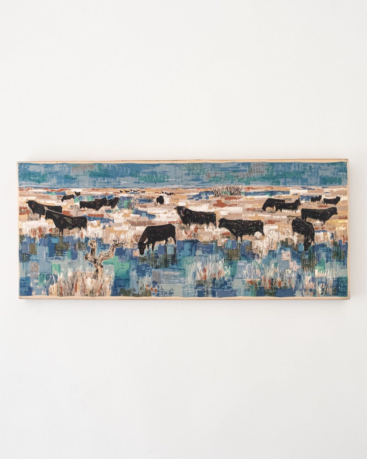 Printed Fabric "Bulls In The Camargue " / Robert Debiève