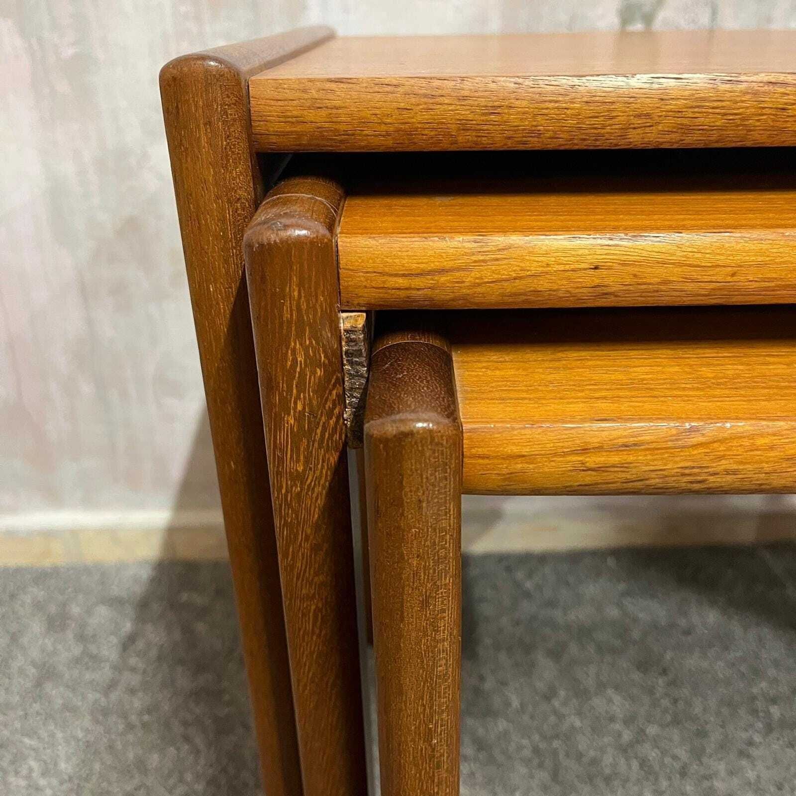 Danish Nest Of Tables Brdr Furbo Spottrup Mid Century Teak Side Tables Vintage photo 149.0