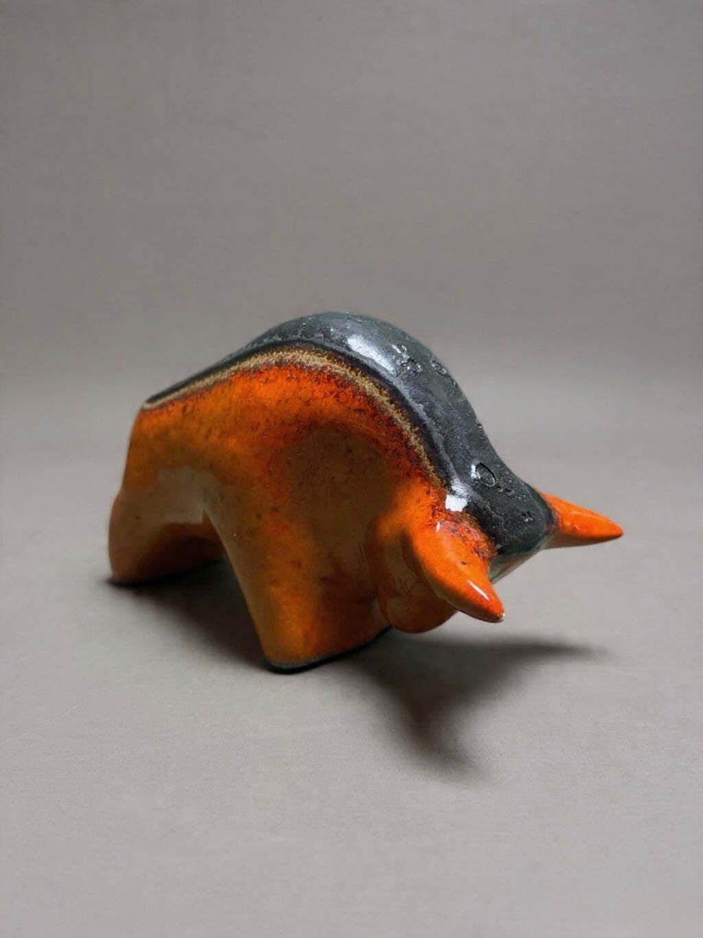 Otto Keramik Classic Ceramic Bull West German Pottery Fat Lava photo vinterior