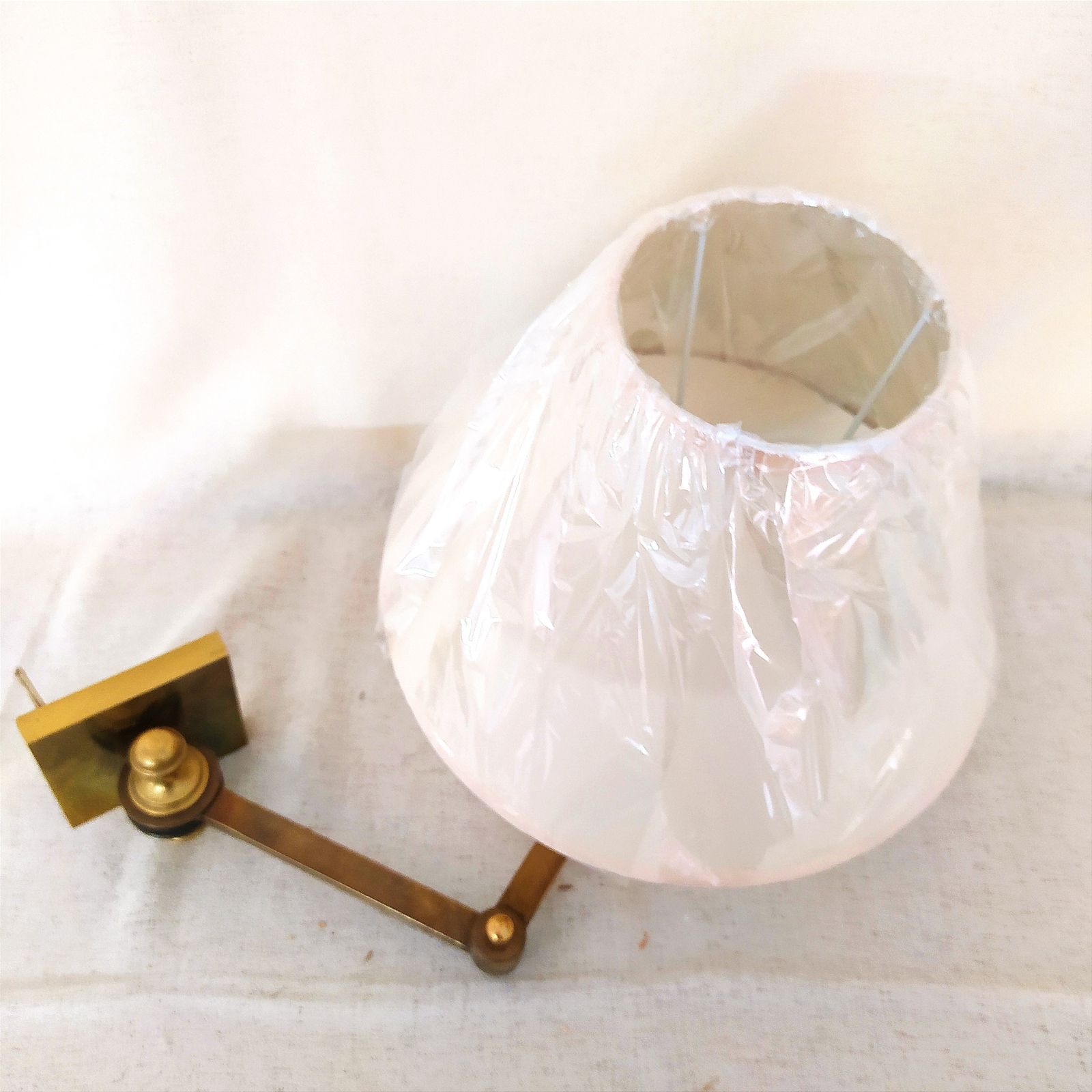 Pair Of 1960's Brass Swing Arm Wall Lights photo Lighting