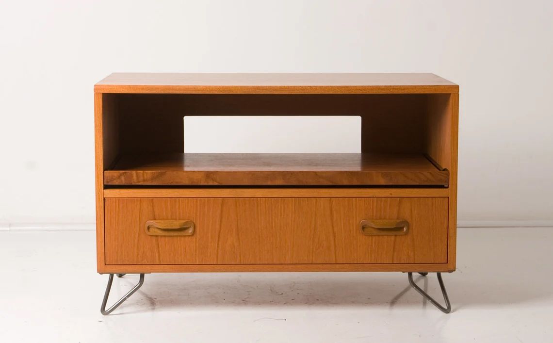 G Plan Fesco 1970s Mid Century Retro Teak Tv Media Cabinet Stand photo furniture