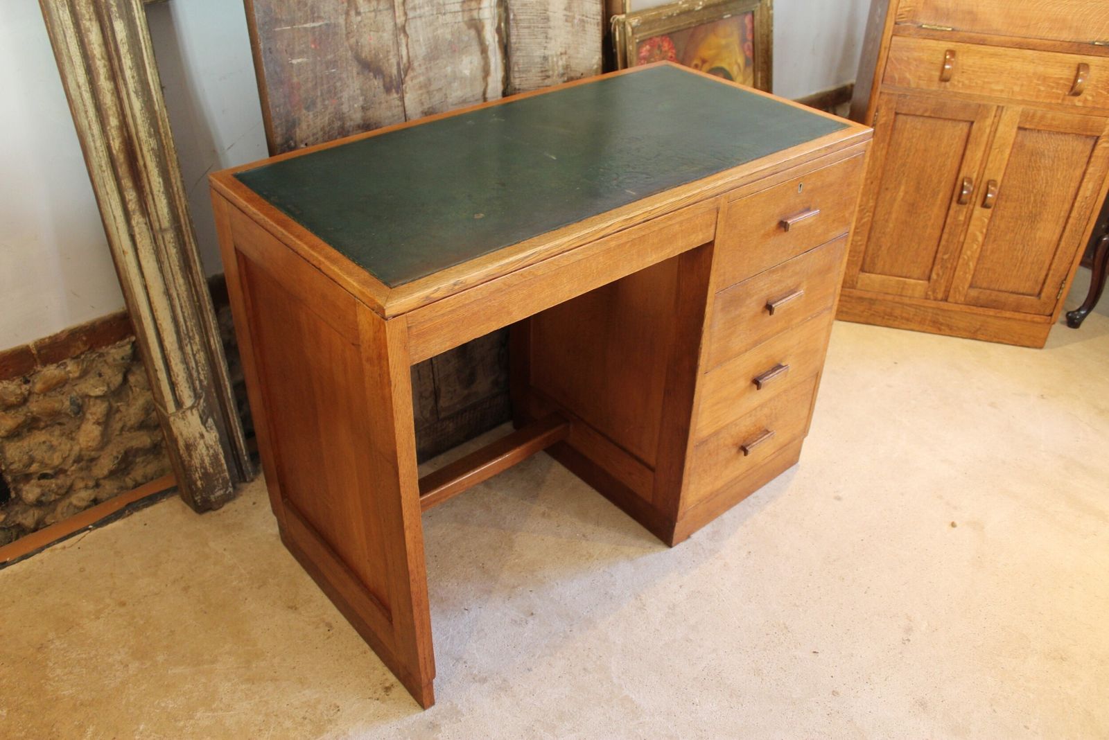 Heals Oak Desk Voysey Family Arts And Crafts C1920 photo furniture
