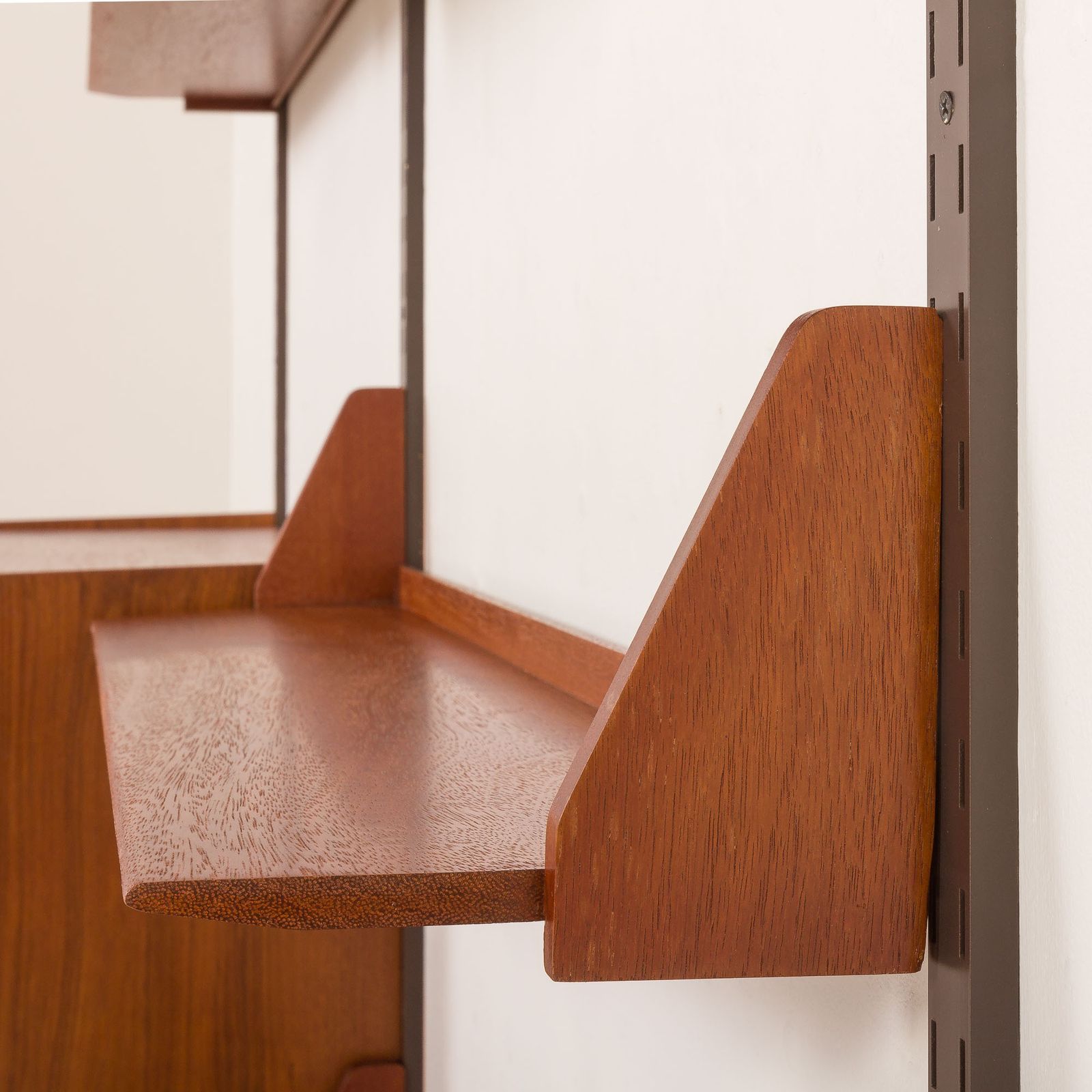 photo vinterior Mid Century Teak Wall Unit By Dieter Reinhold For Wk Möbel, Germany, 1960s