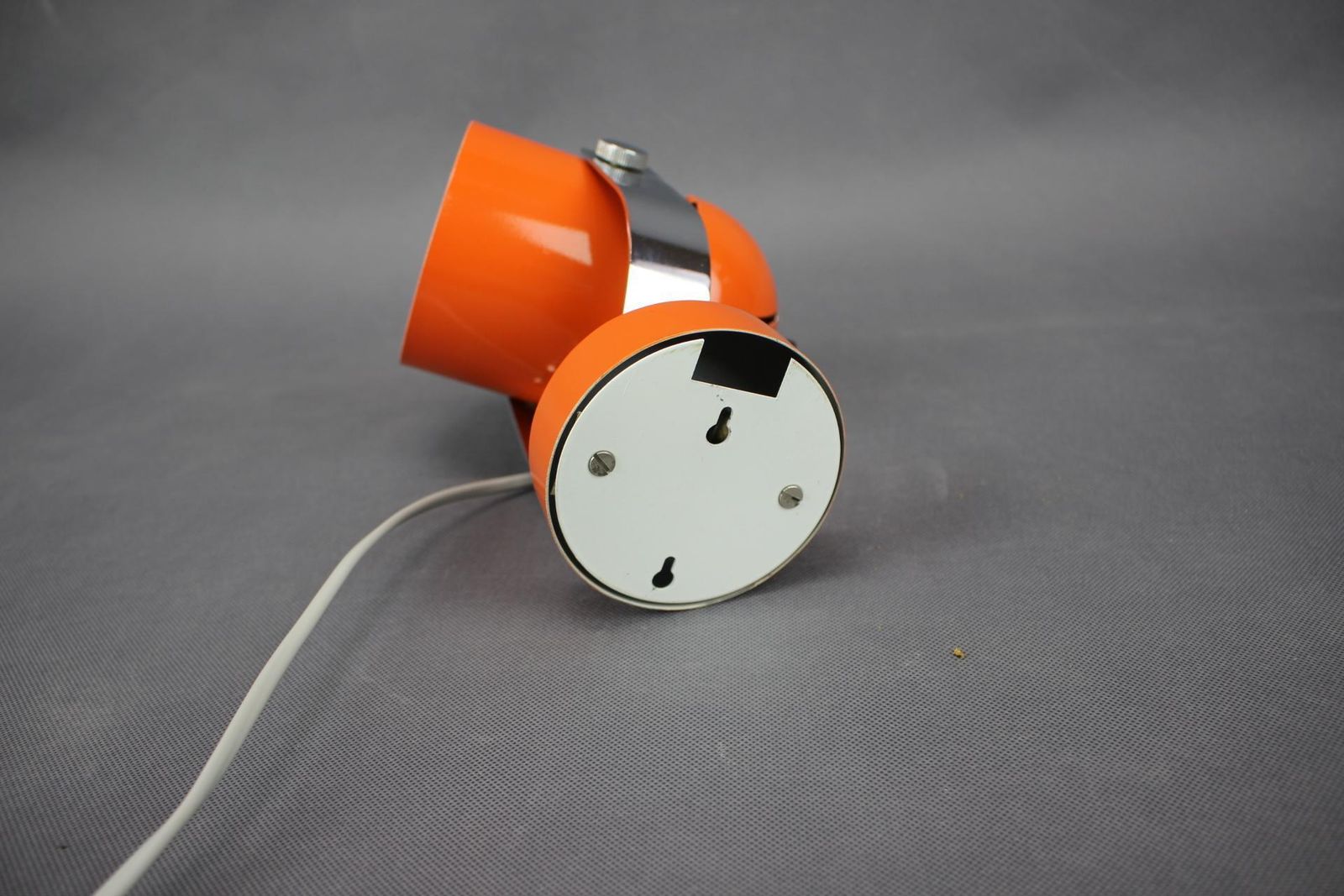 Oranje metalen en chromen lamp uit de jaren 1970 van Stanislav Indra, Tsjecho-Slowakije photo 240.0