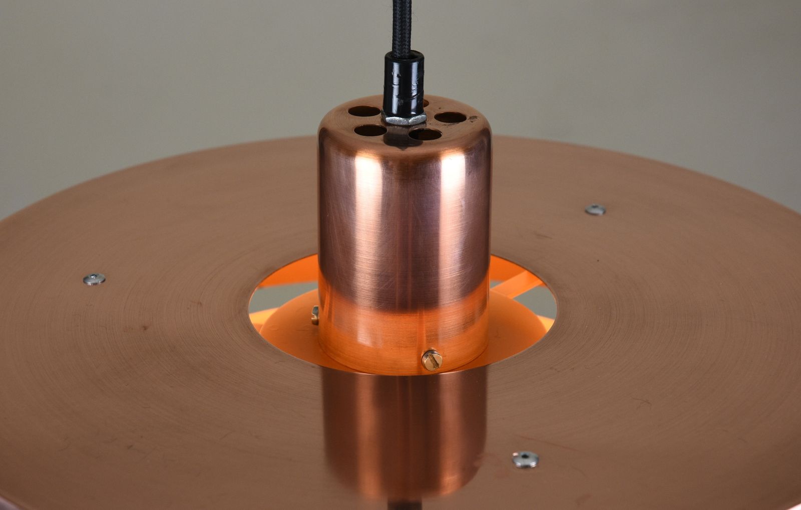 photo furniture Roulet Pendant Lamp In Copper By Jo Hammerborg For Fog & Mørup, Denmark, 1963