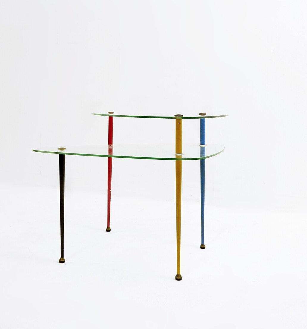 Italian "Arlecchino" Side Table By Edoardo Paoli For Vitrex, 1950s photo buy