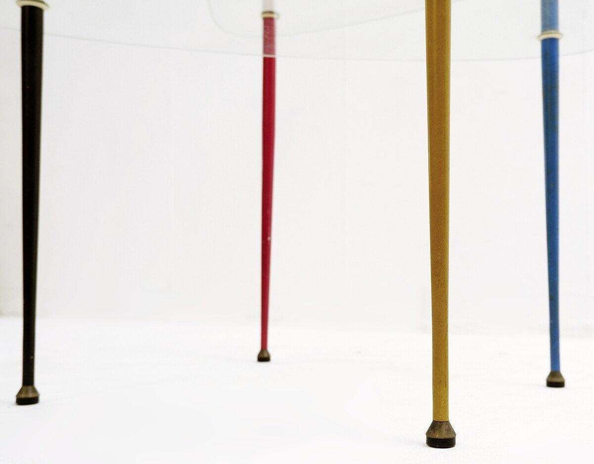 photo furniture Italian "Arlecchino" Side Table By Edoardo Paoli For Vitrex, 1950s