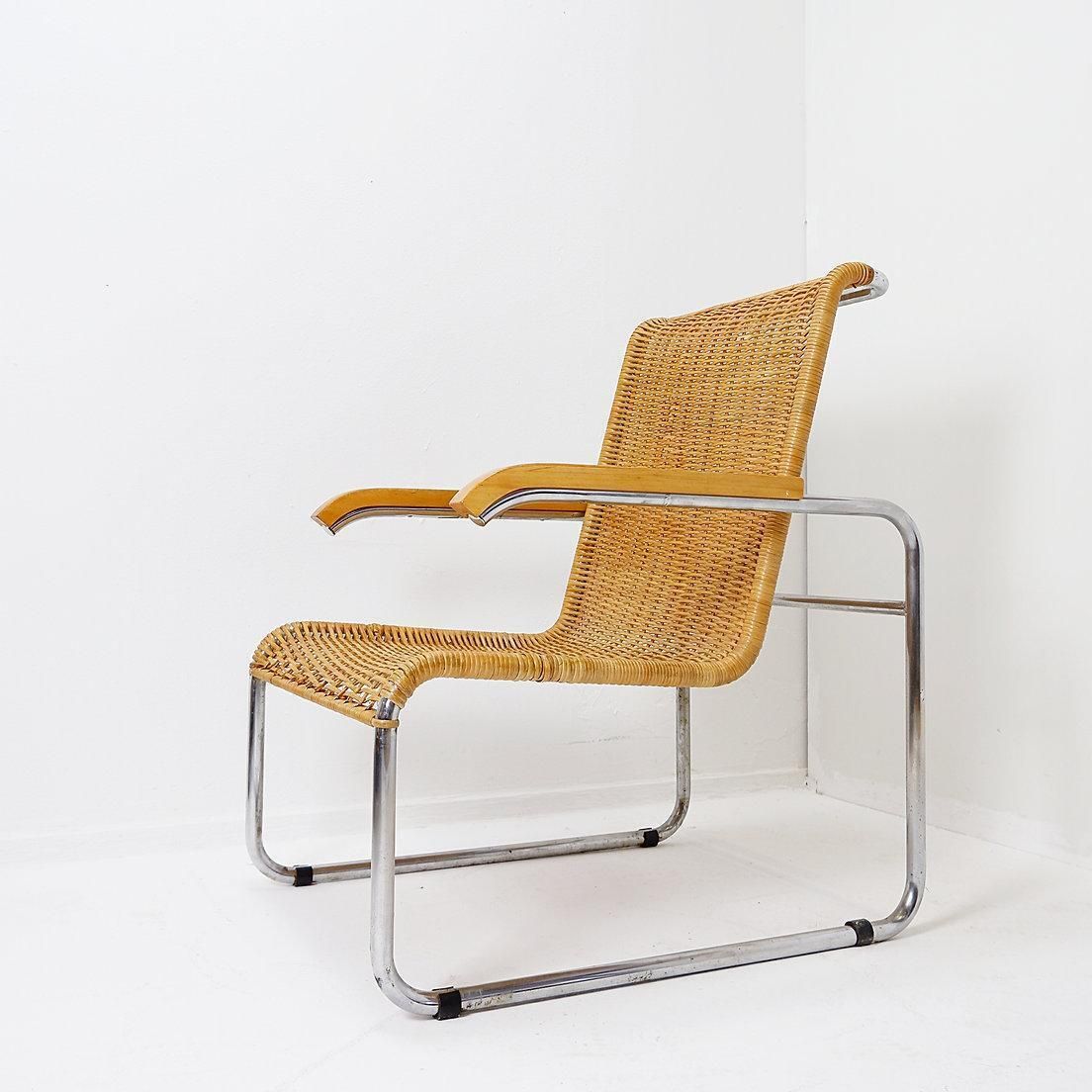 Armchair In The Style Of Breuer For Thonet   Circa 1990 photo Furniture