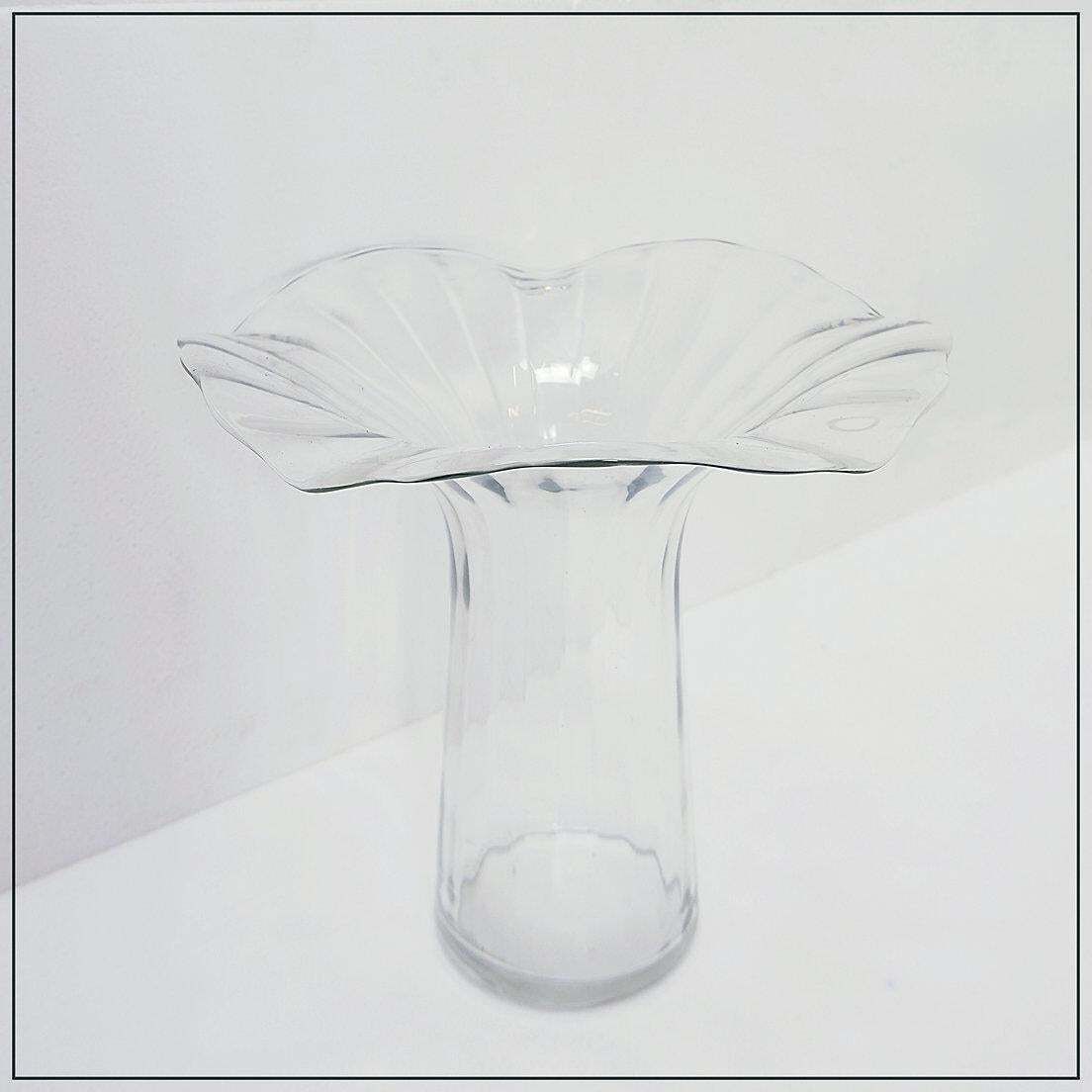 Transparent Glass Vase Attributed To Peill & Putzler   Circa 1970 photo 537.0