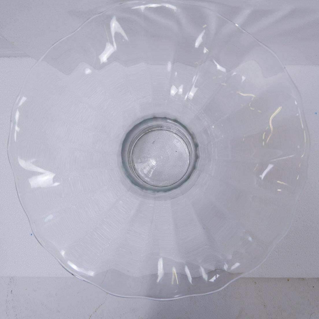 Transparent Glass Vase Attributed To Peill & Putzler   Circa 1970 photo buy
