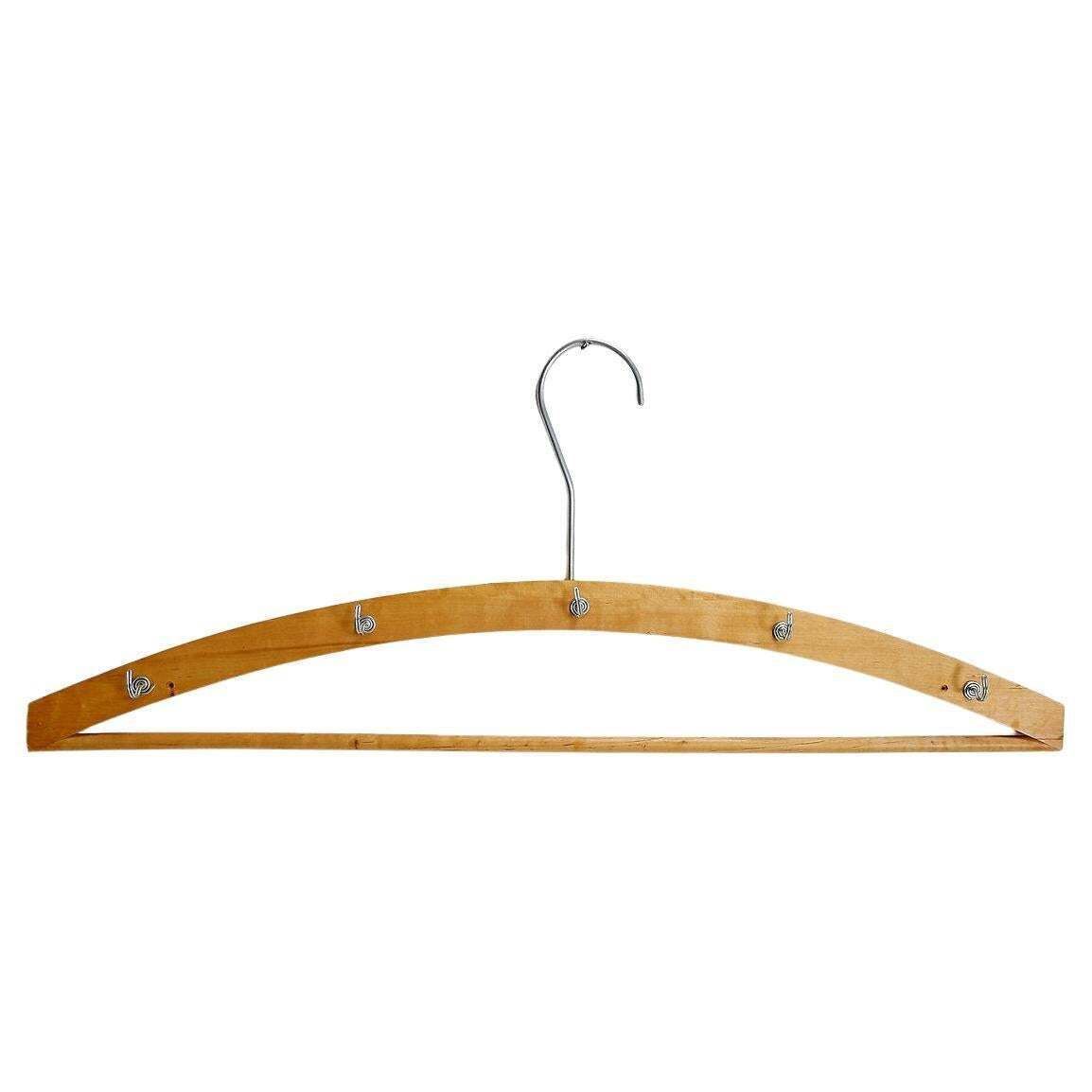 Vintage Hanger Wood Coat Rack   118cm
