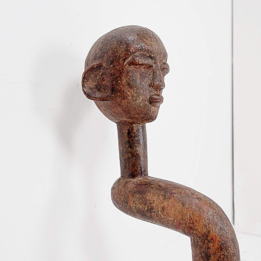 African Carved Wooden Statue, Tribal Art From Congo, 20th Century photo for sale