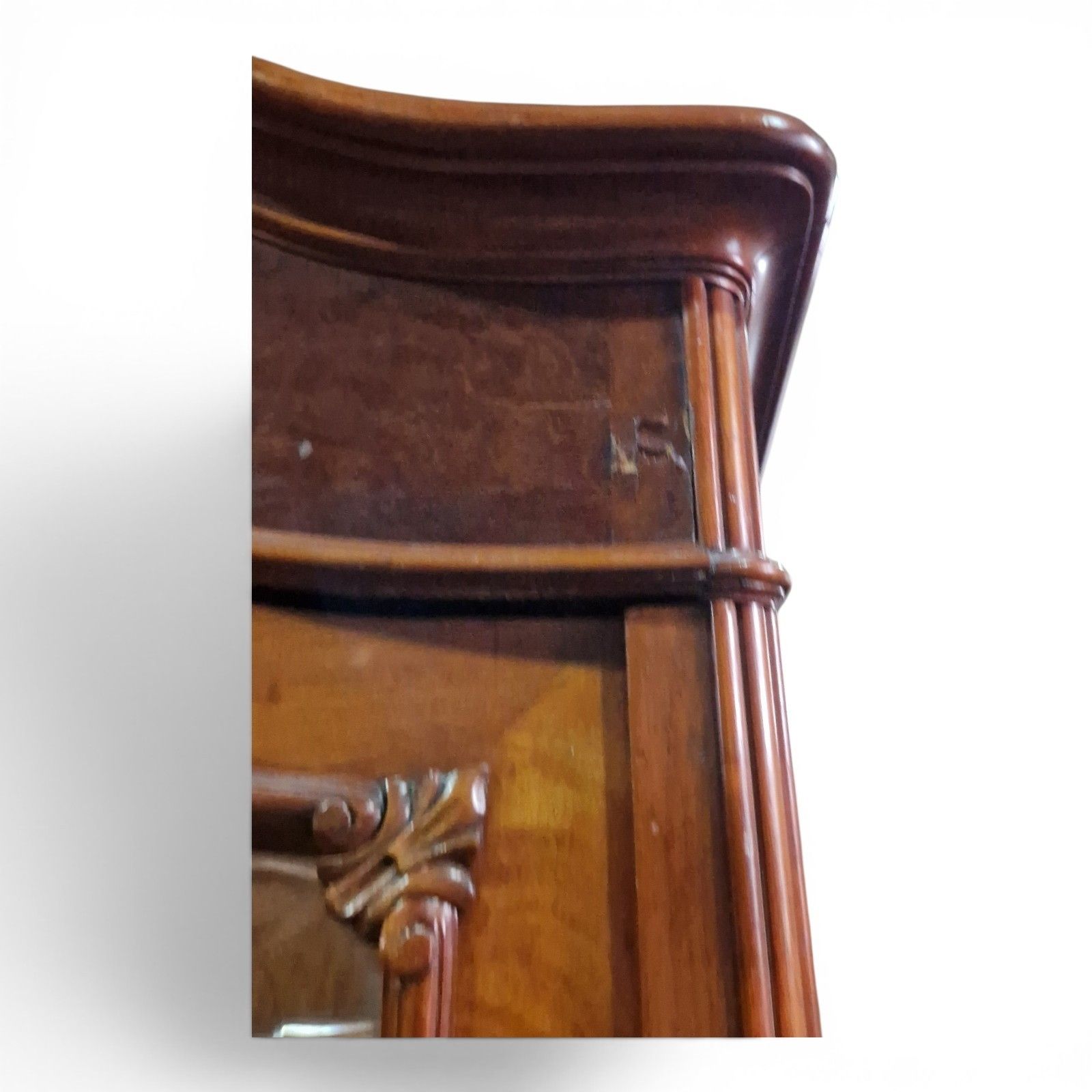 photo for sale Large French Mirrored Armoire Wardrobe Double Door Hanging Closet Tall
