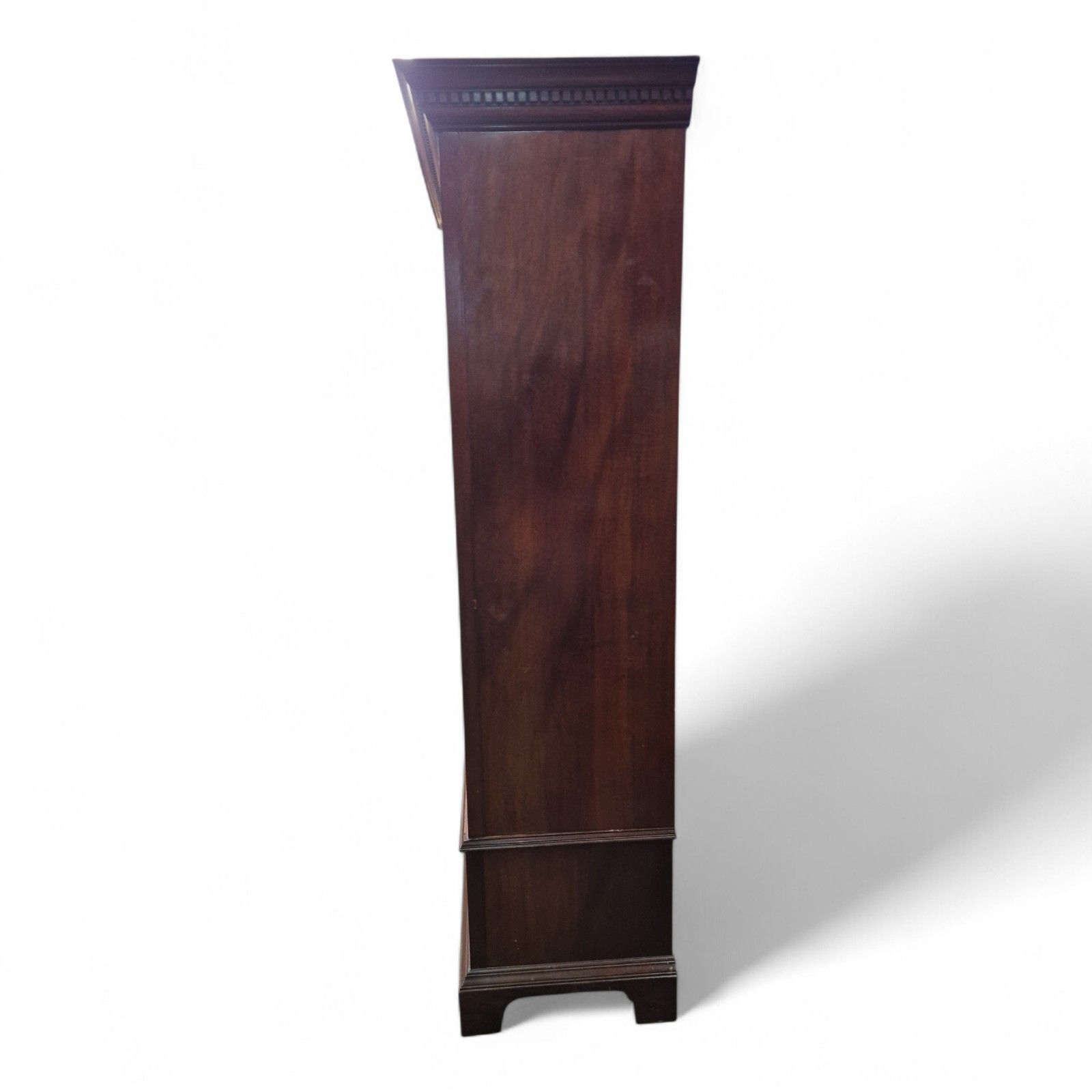 photo vintage Scottish Mahogany Wardrobe Mirror Door Antique Combination Glasgow Ogilvie