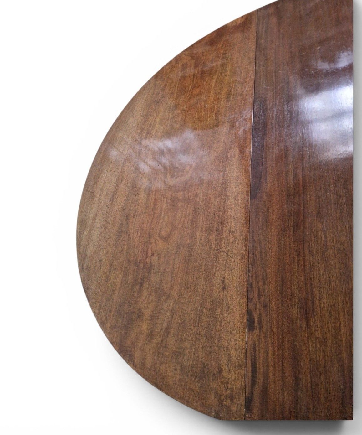 Georgian Mahogany D End Dining Table Demi Lune Pair Console Tables Antique photo vintage