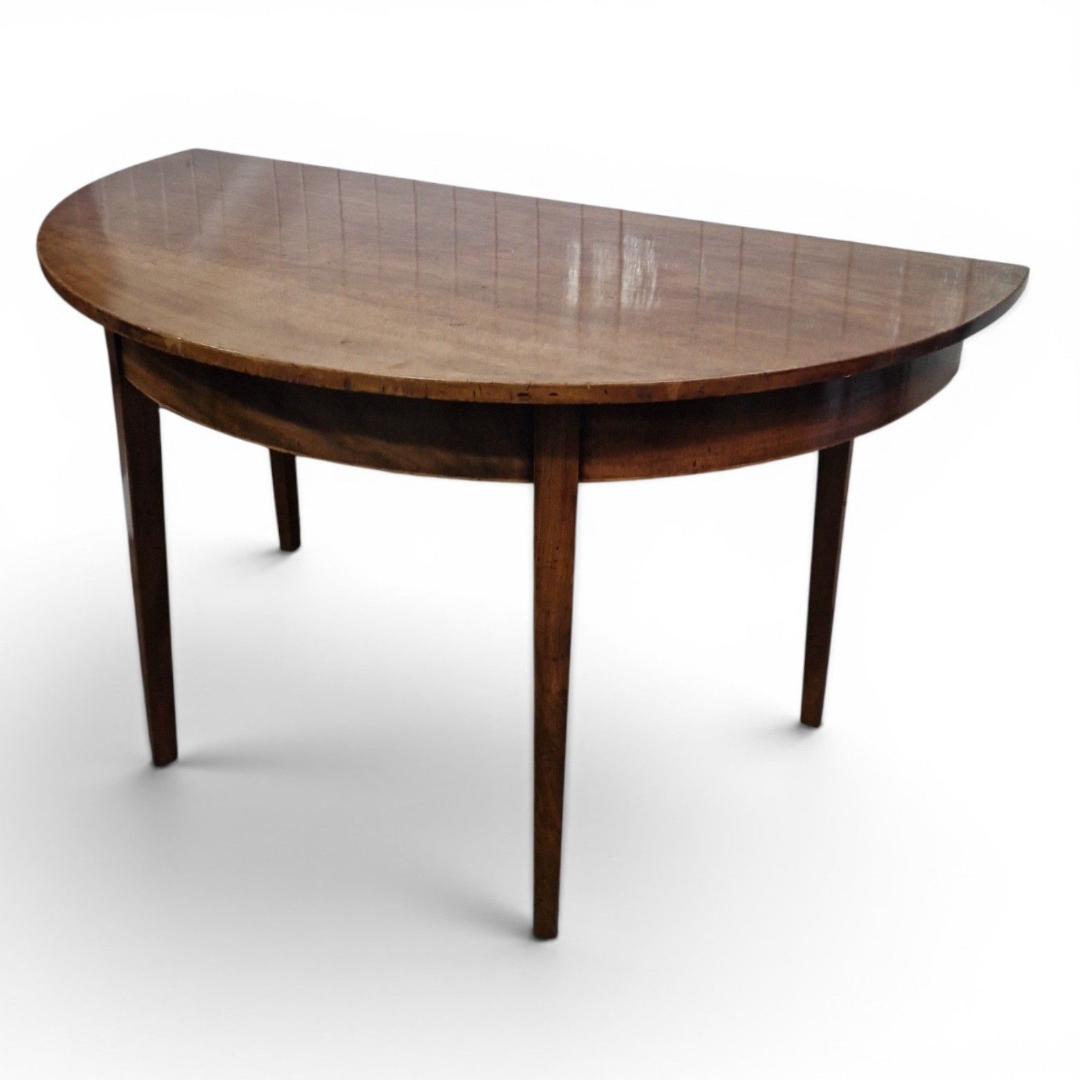 photo buy Georgian Mahogany D End Dining Table Demi Lune Pair Console Tables Antique