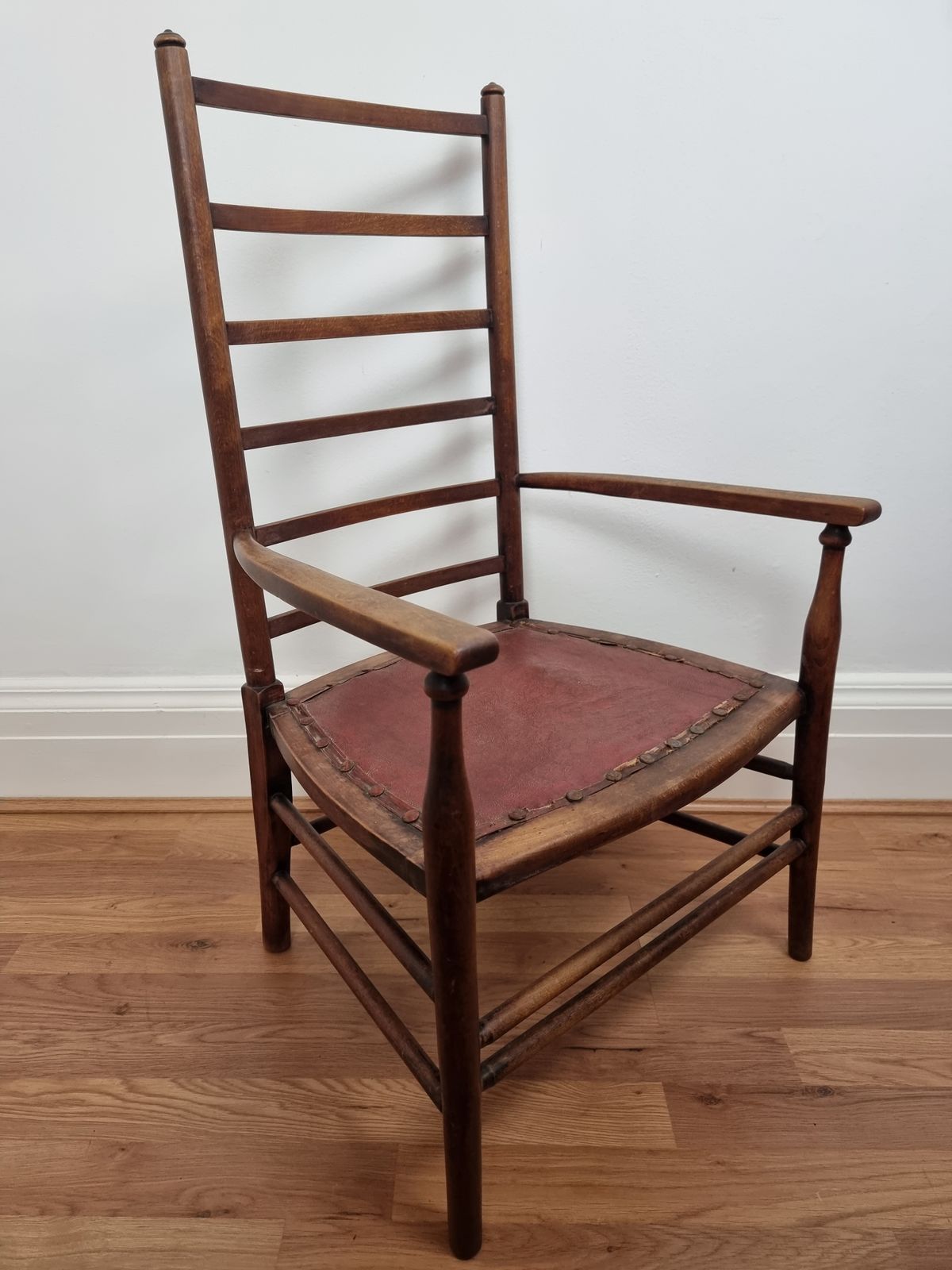 Liberty & Co Arts And Crafts Low Ladder Back Armchair photo Furniture