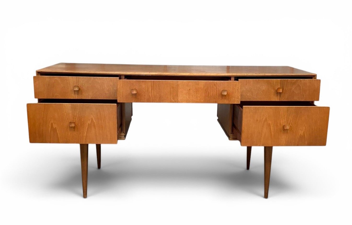 McIntosh Teak Desk And Matching Footstool Mid Century Mid Century C1960s Rare photo Furniture