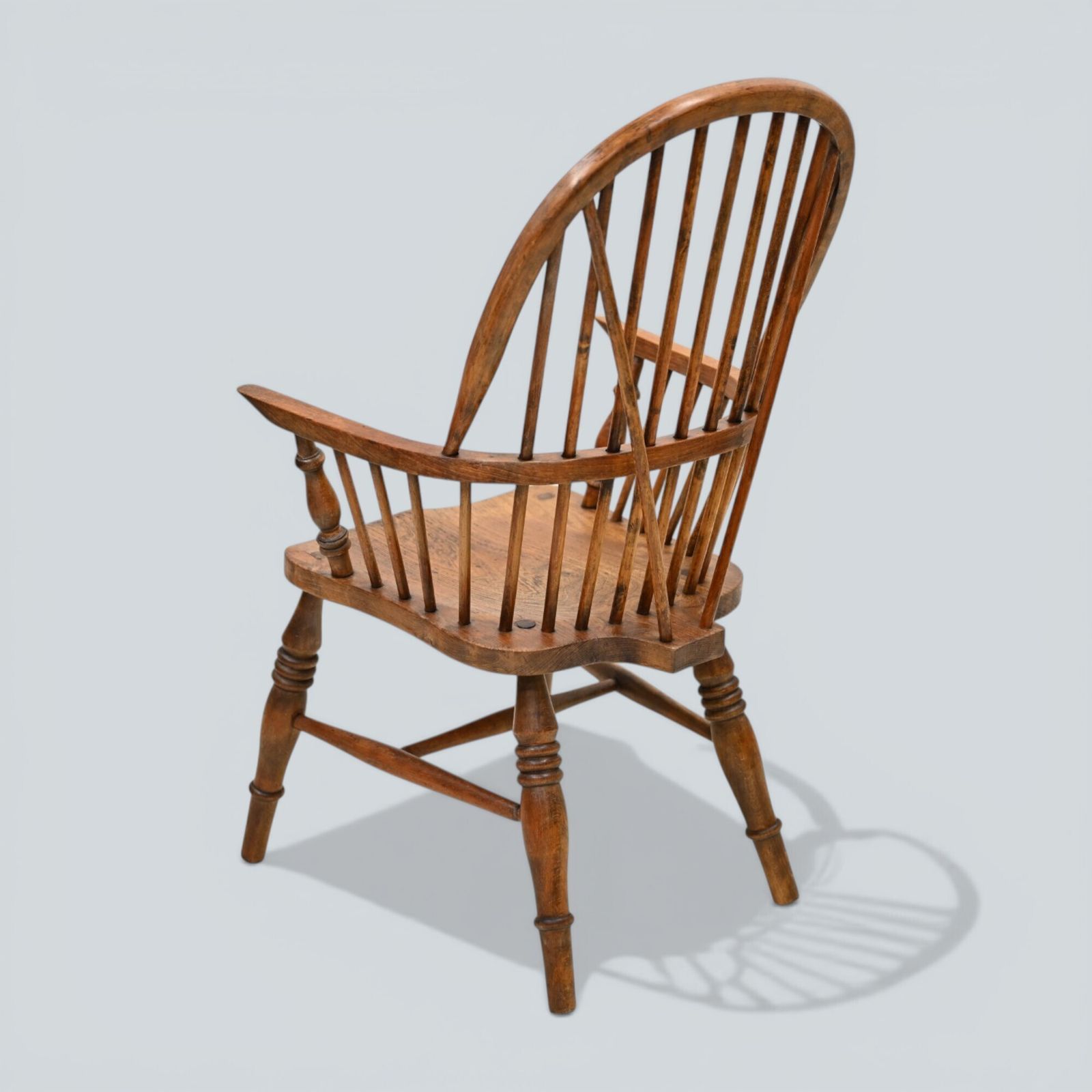 Stick Back Windsor Chair Elm And Beech Antique Bow Back Carver Free* Uk Delivery photo Furniture