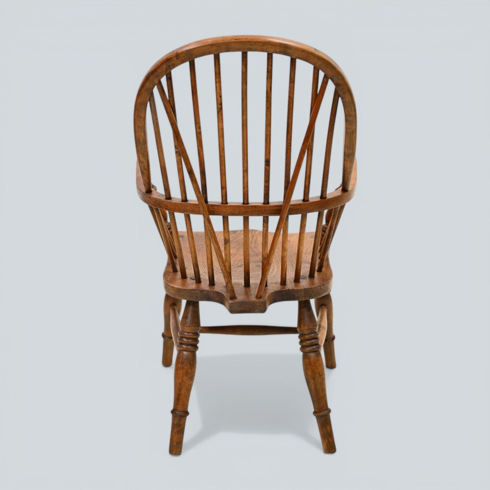Stick Back Windsor Chair Elm And Beech Antique Bow Back Carver Free* Uk Delivery photo 227.0