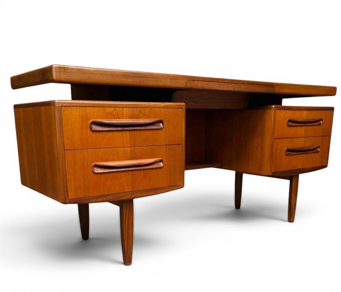 G Plan Teak Desk Fresco Mid Century Retro C1960s Floating Surface Rare photo Furniture