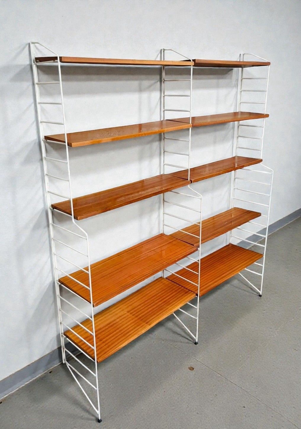 Swedish Nissie Strinning Teak Shelving System Bookcase Mid Century C1960s photo furniture