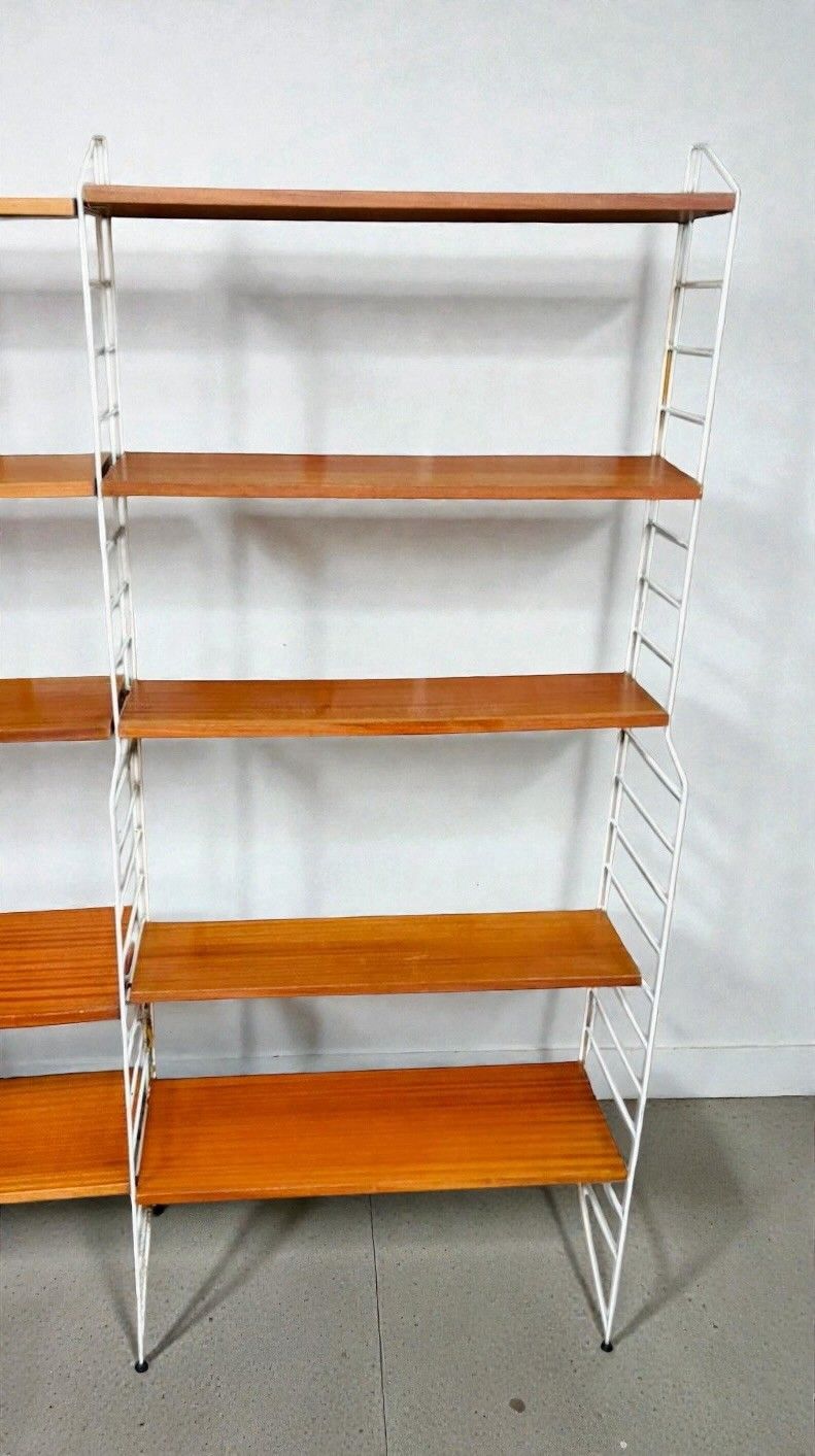 photo for sale Swedish Nissie Strinning Teak Shelving System Bookcase Mid Century C1960s