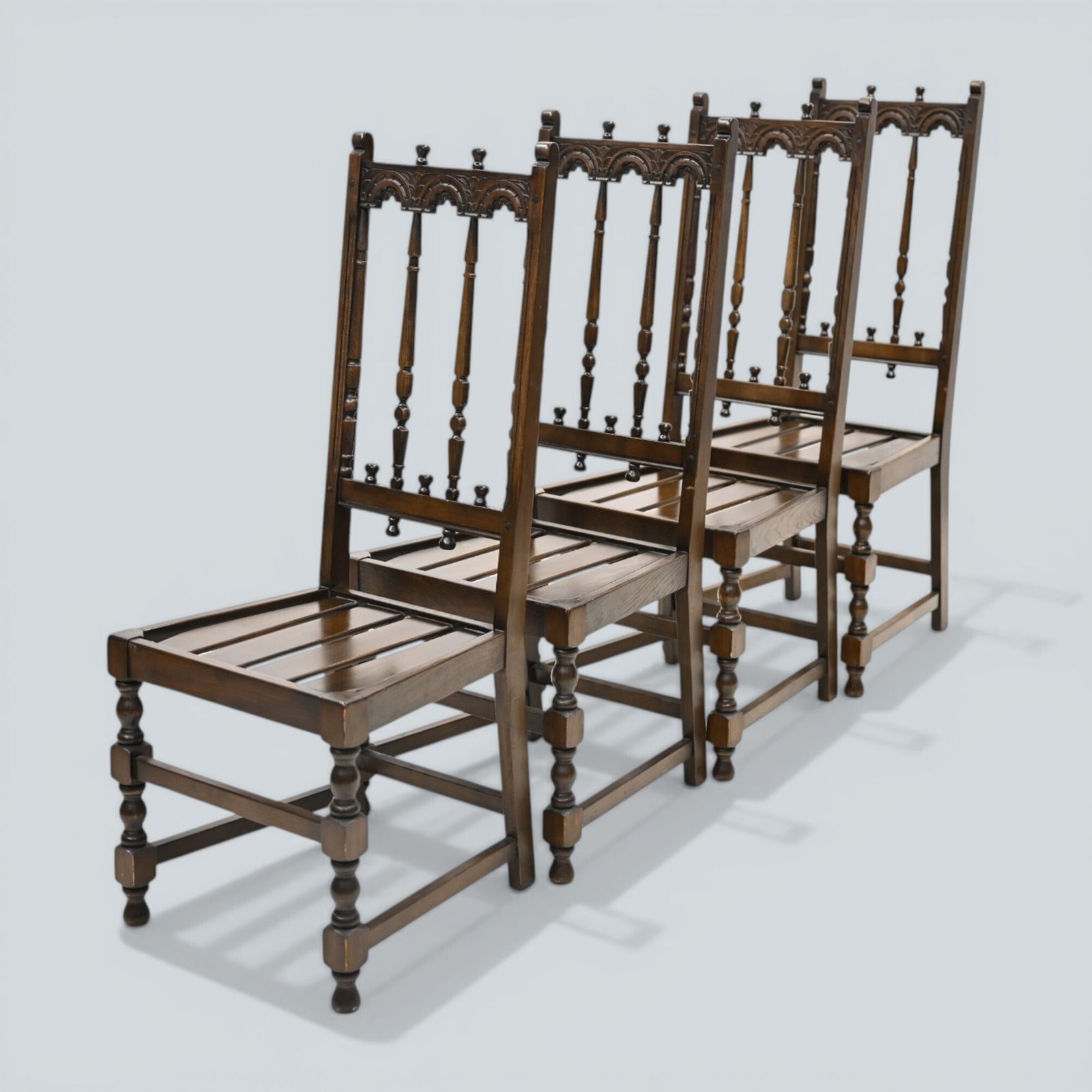 4 Ercol Dining Chairs Yorkshire Range Dark Finish Free Nationwide Delivery* photo for sale
