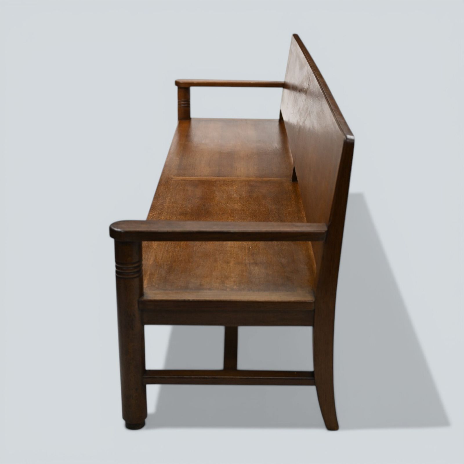 Large French Deco Bench & 3 Chairs P Bouillot Label Oak 1930s Free* Delivery photo Furniture