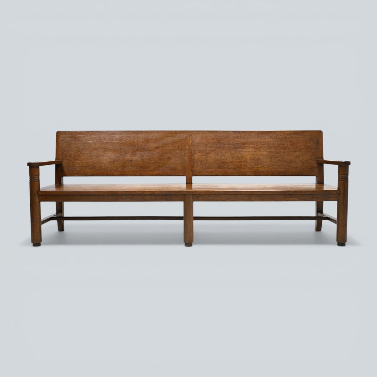 photo for sale Large French Deco Bench & 3 Chairs P Bouillot Label Oak 1930s Free* Delivery