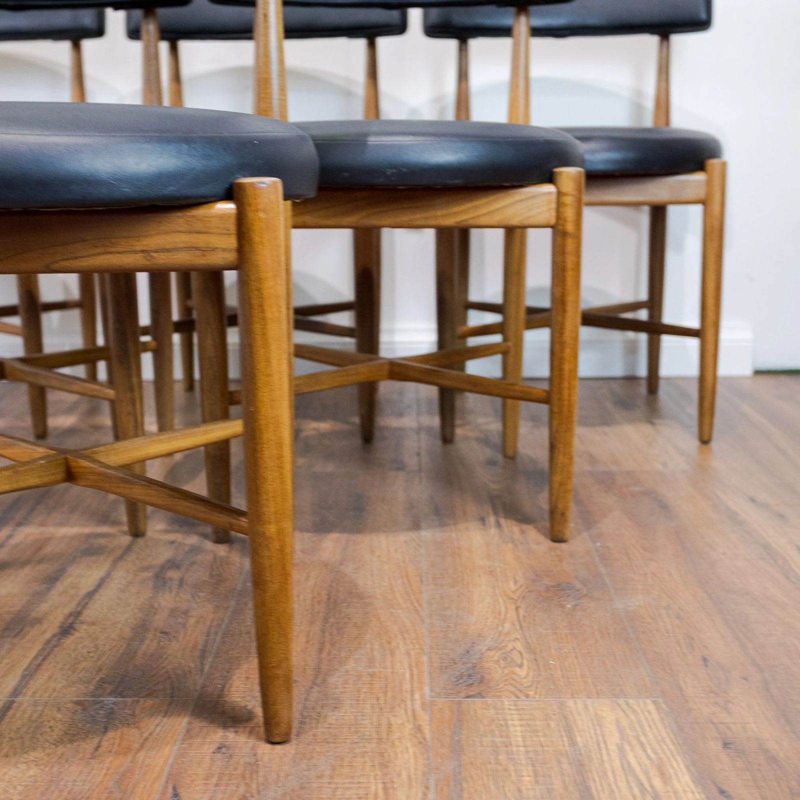 895.0 6x G Plan Fresco Round Dining Chairs By Victor B. Wilkins photo