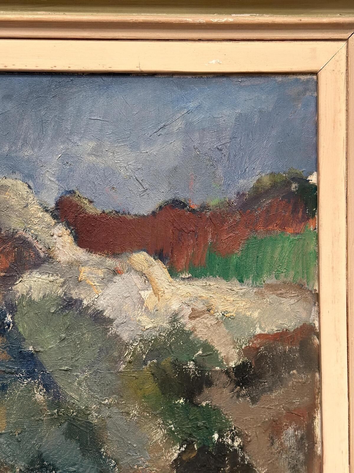 photo for sale Original Swedish Oil On Canvas – Höstmotiv Från Koön – Helge Cardell – Vintage & Framed 75 × 85 Cm (29.5" × 33.5")