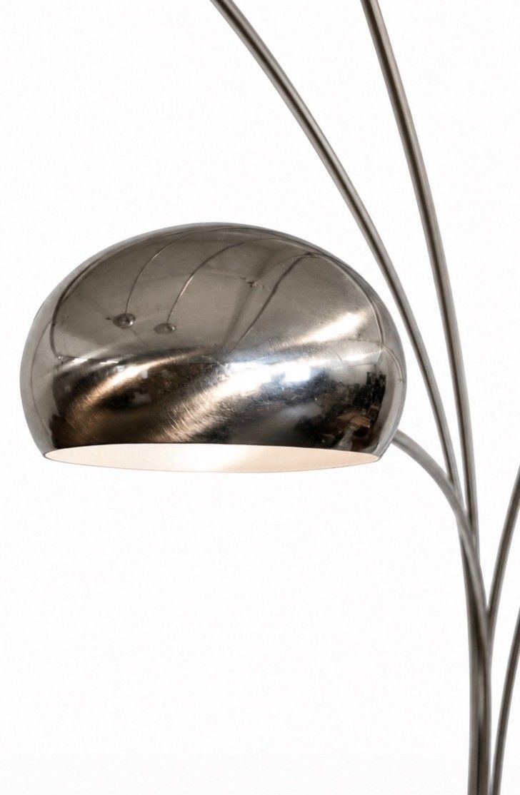 Vintage Swedish Cottex 5 Arm Chrome Arc Floor Lamp With Marble Base – 1970s photo 825.0