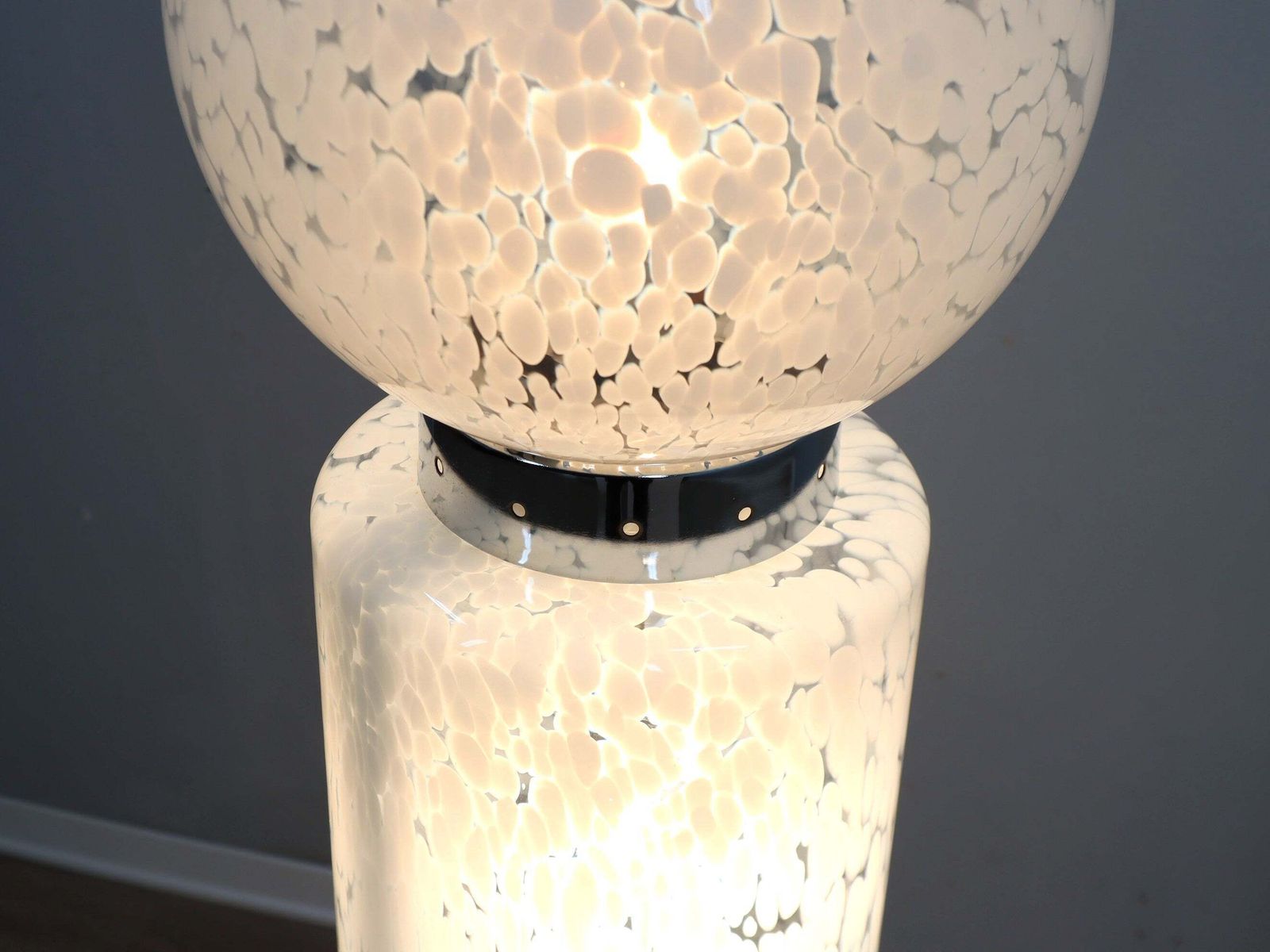 Murano Glass Totem Floor Lamp Av Mazzega 1960s photo furniture