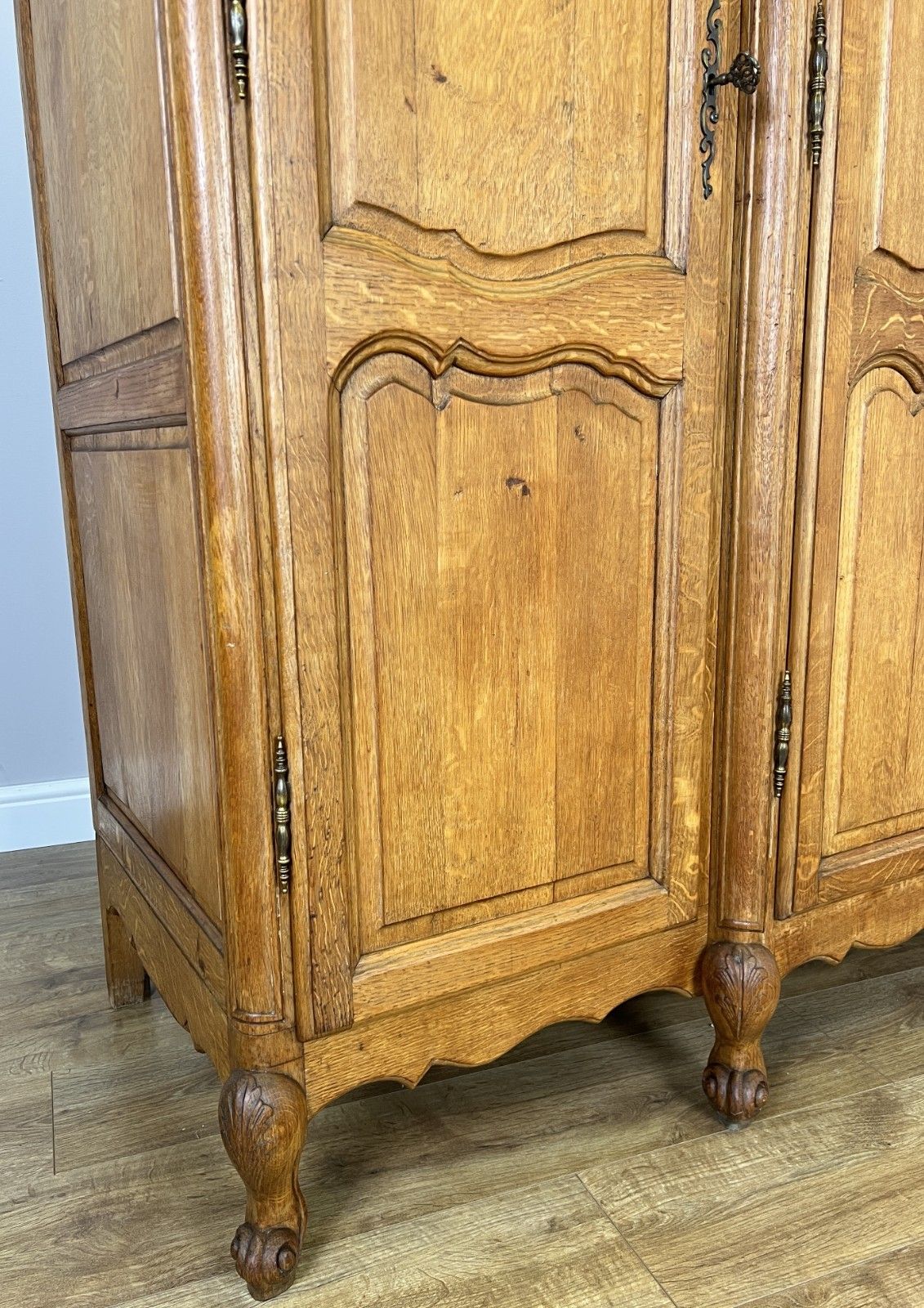 Wardrobe Vintage French Louis XVI Style Oak Four Door Carved Armoire Lot 6099 photo buy