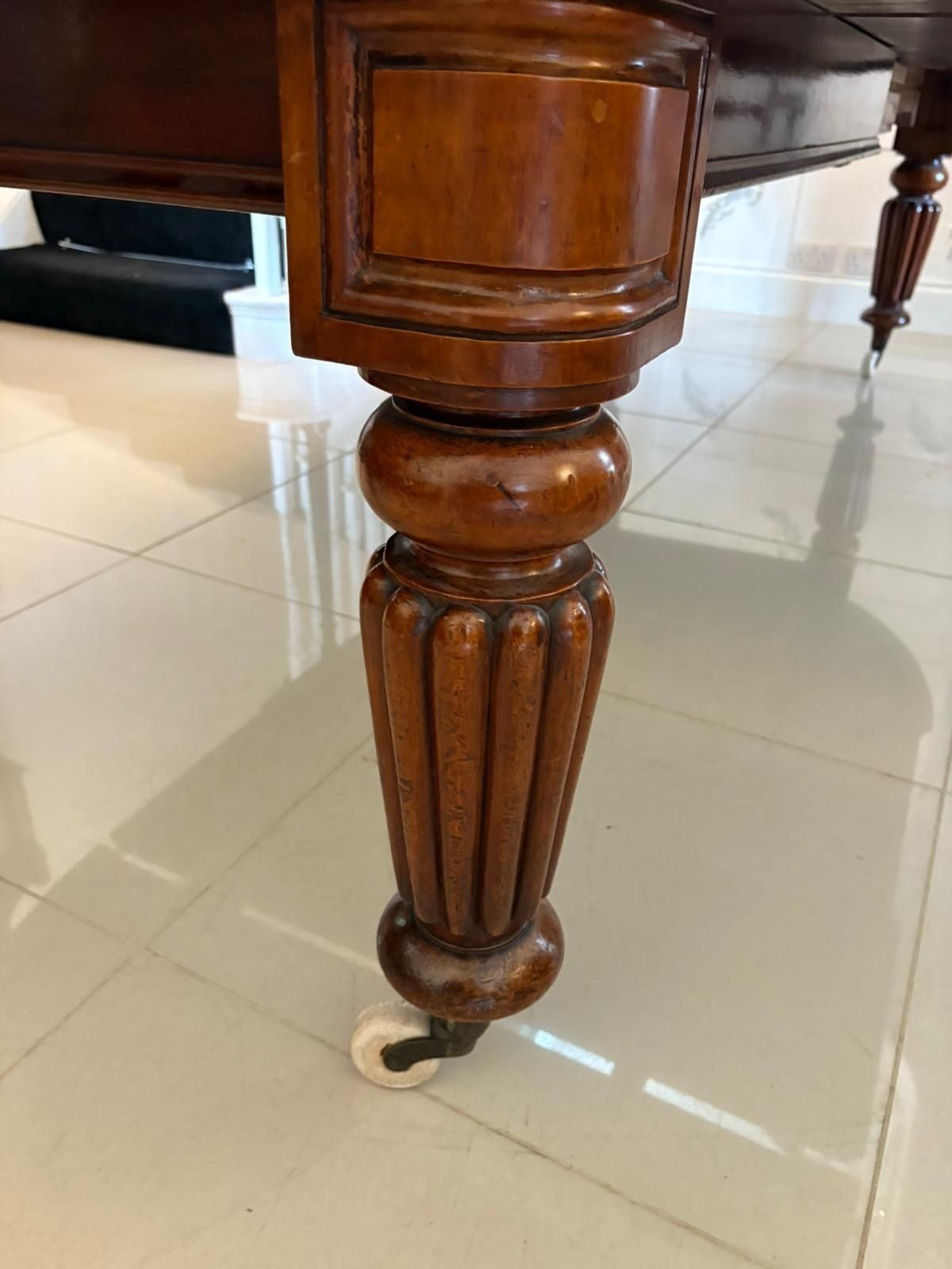 photo buy Large 12 Seater Outstanding Quality Antique 19th Century Figured Mahogany Extending Dining Table