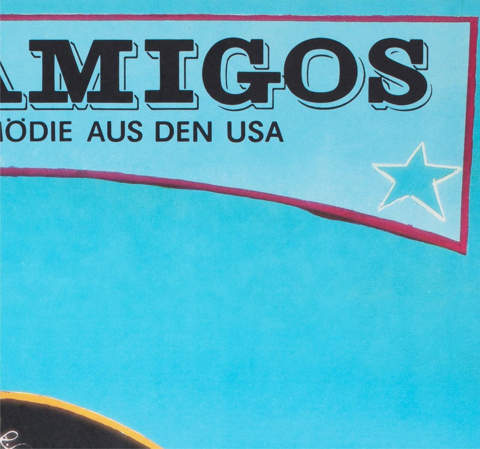 The Three Amigos 1990 East German Film Poster, Finger photo Art