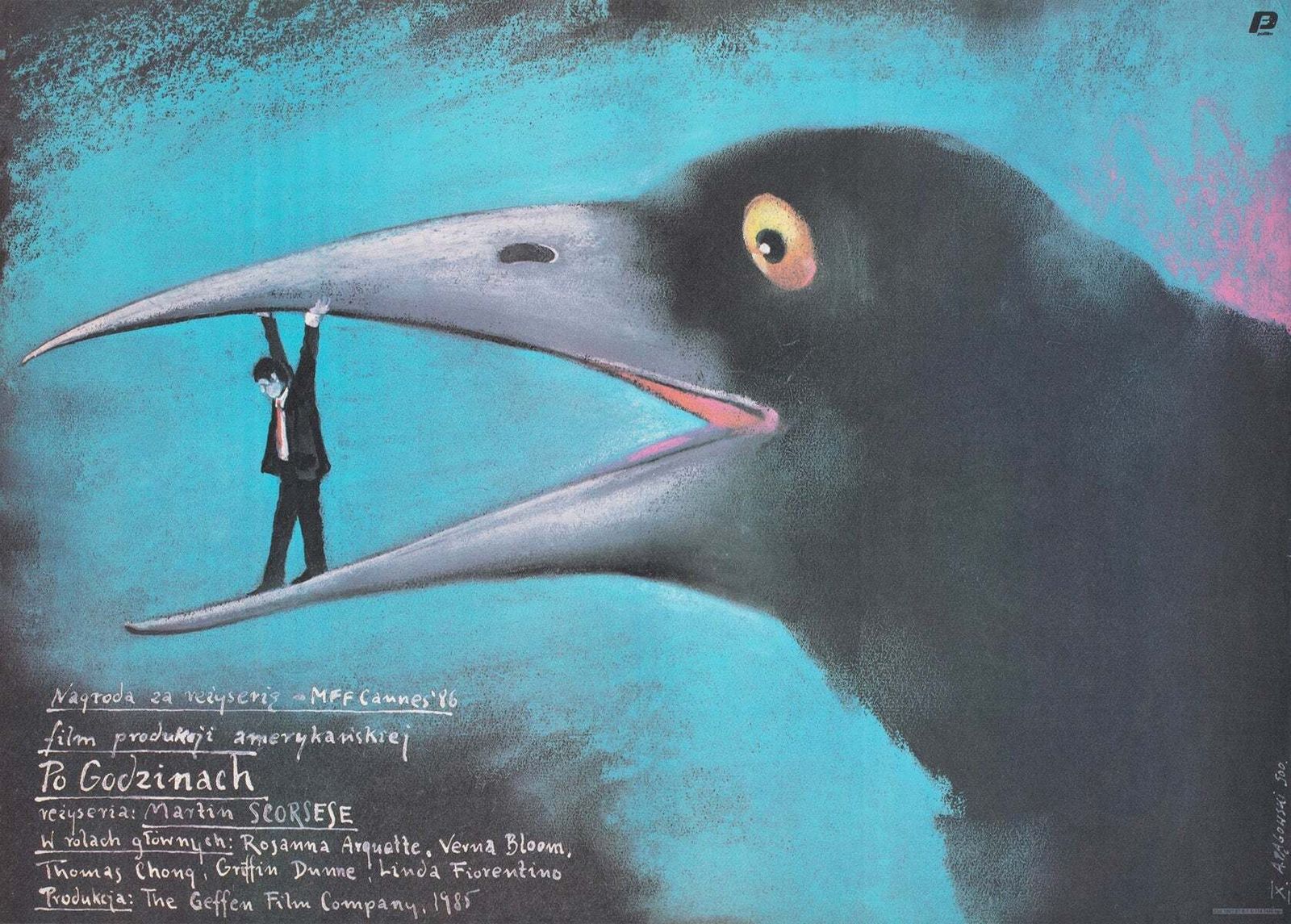 After Hours 1987 Polish B1 Film Poster, Andrzej Pagowski