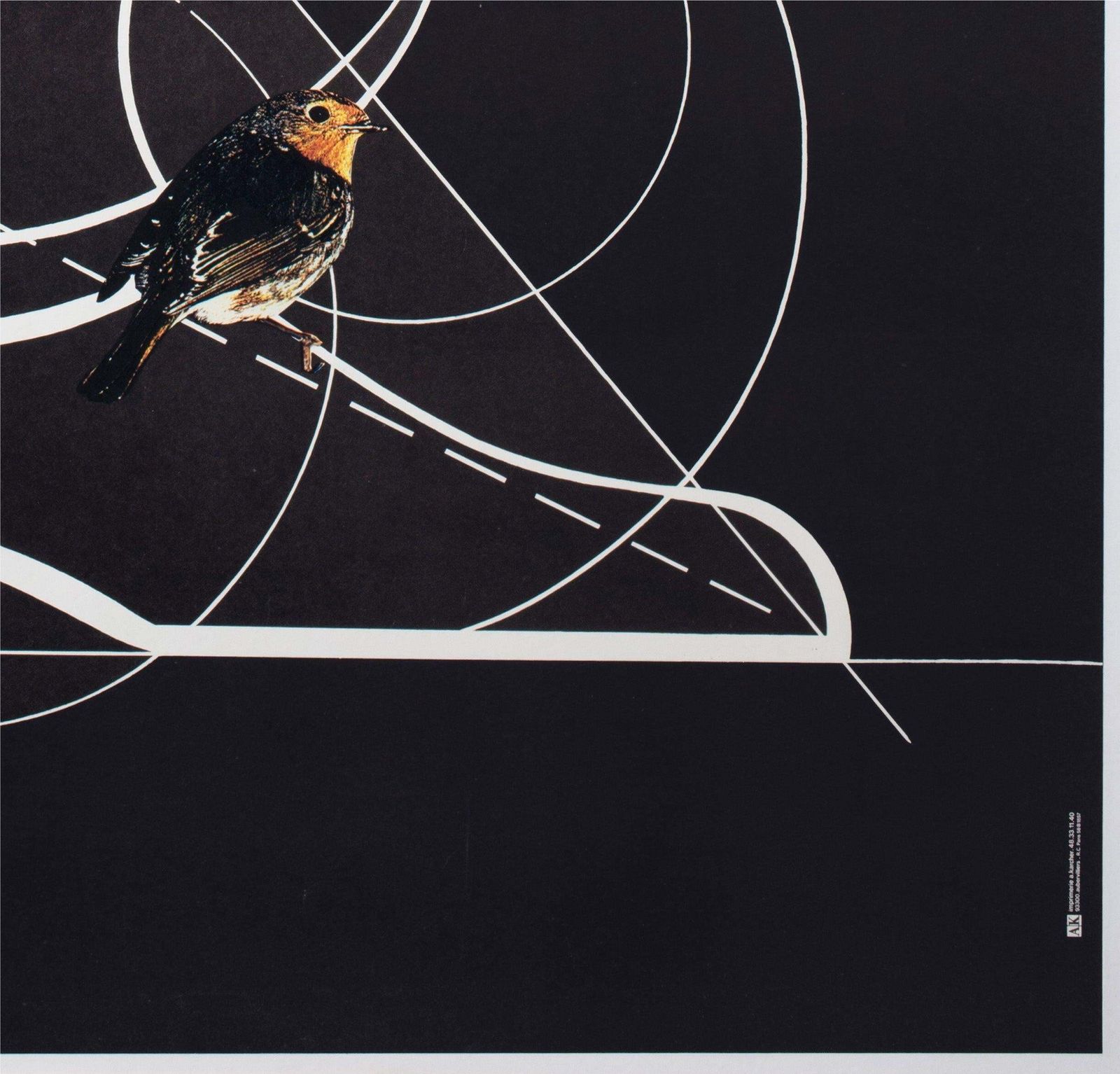 Affiche publicitaire Bally C1980 pour chaussures de golf, par Roger Bezombes photo vintage