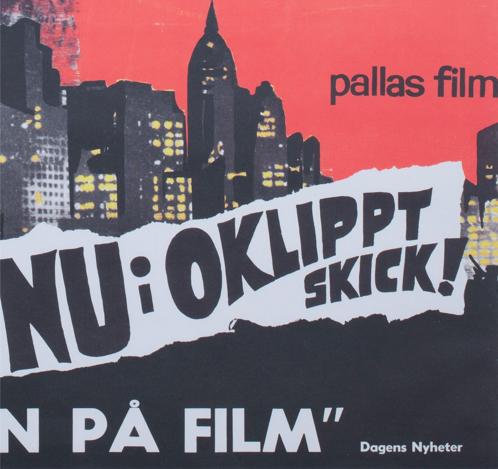 Affiche de cinéma suédoise King Kong R1966 photo vintage