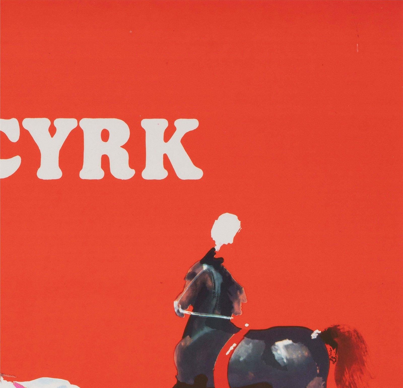 Cyrk Horses 1970 Polish Circus Poster Waldemar Swierzy photo Art