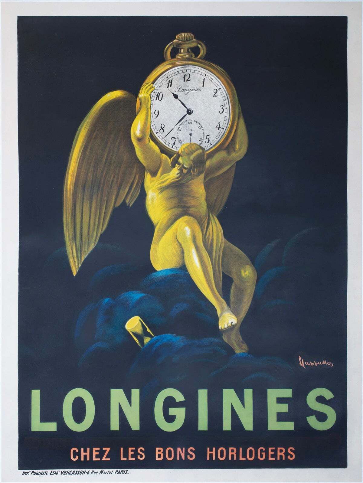 Longines C1911 French Grande Advertising Poster, Leonetto Cappiello