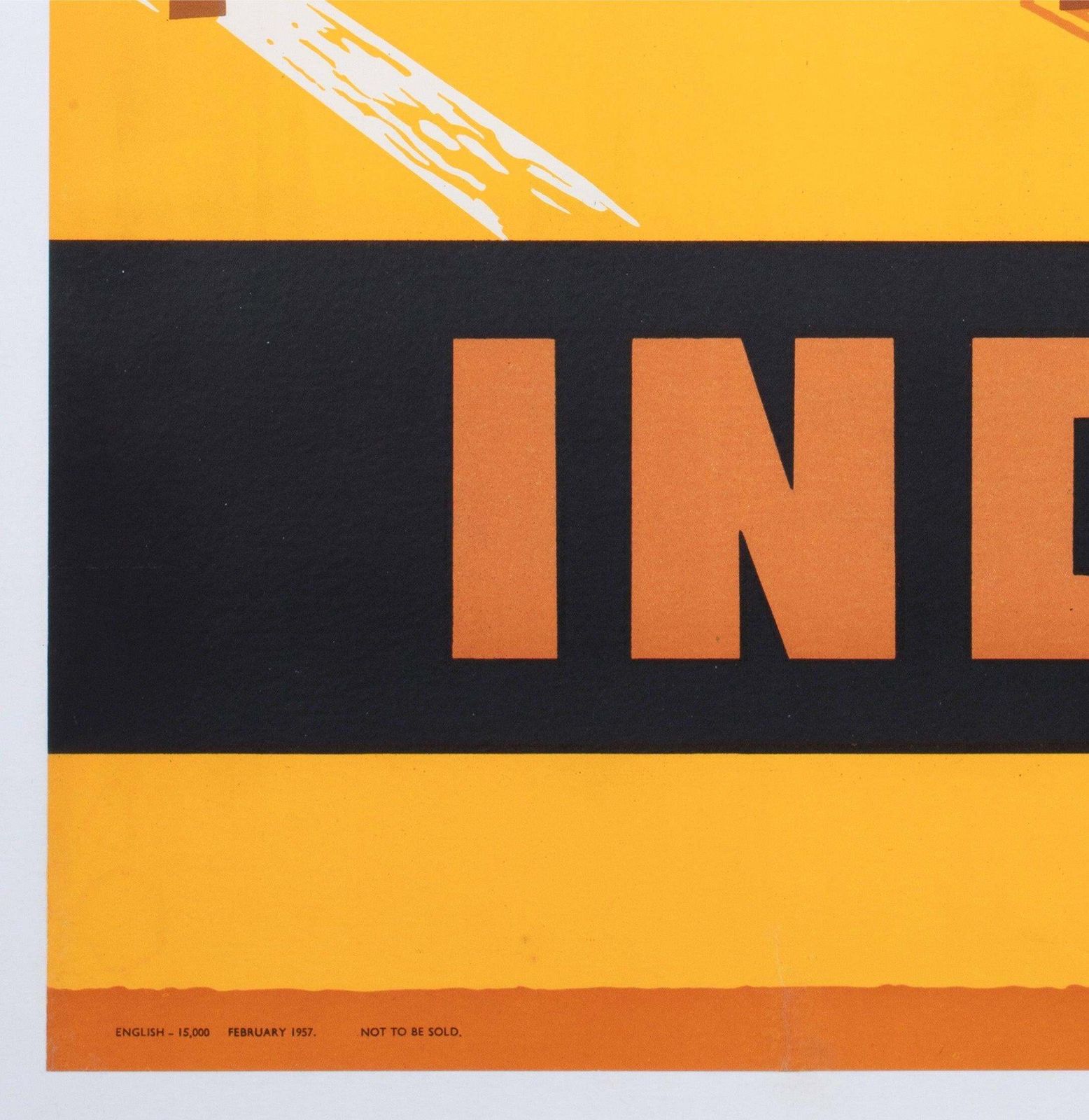 India 1957 Travel Advertising Poster photo buy