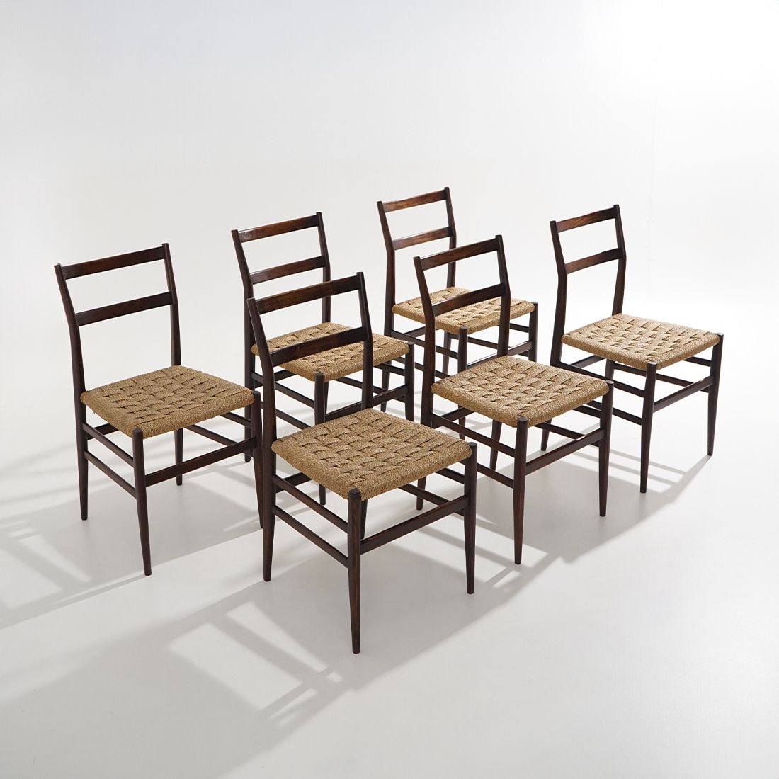 Six “Leggera” Chairs By Gio Ponti For Cassina, 1950s photo furniture