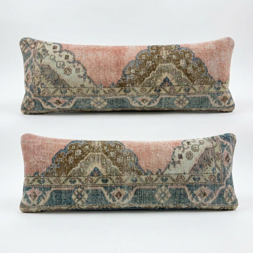 Boheemse Turkse bedding vloerkleed kussenhoes 38 x 120 cm & 40 x 120 cm, set van twee