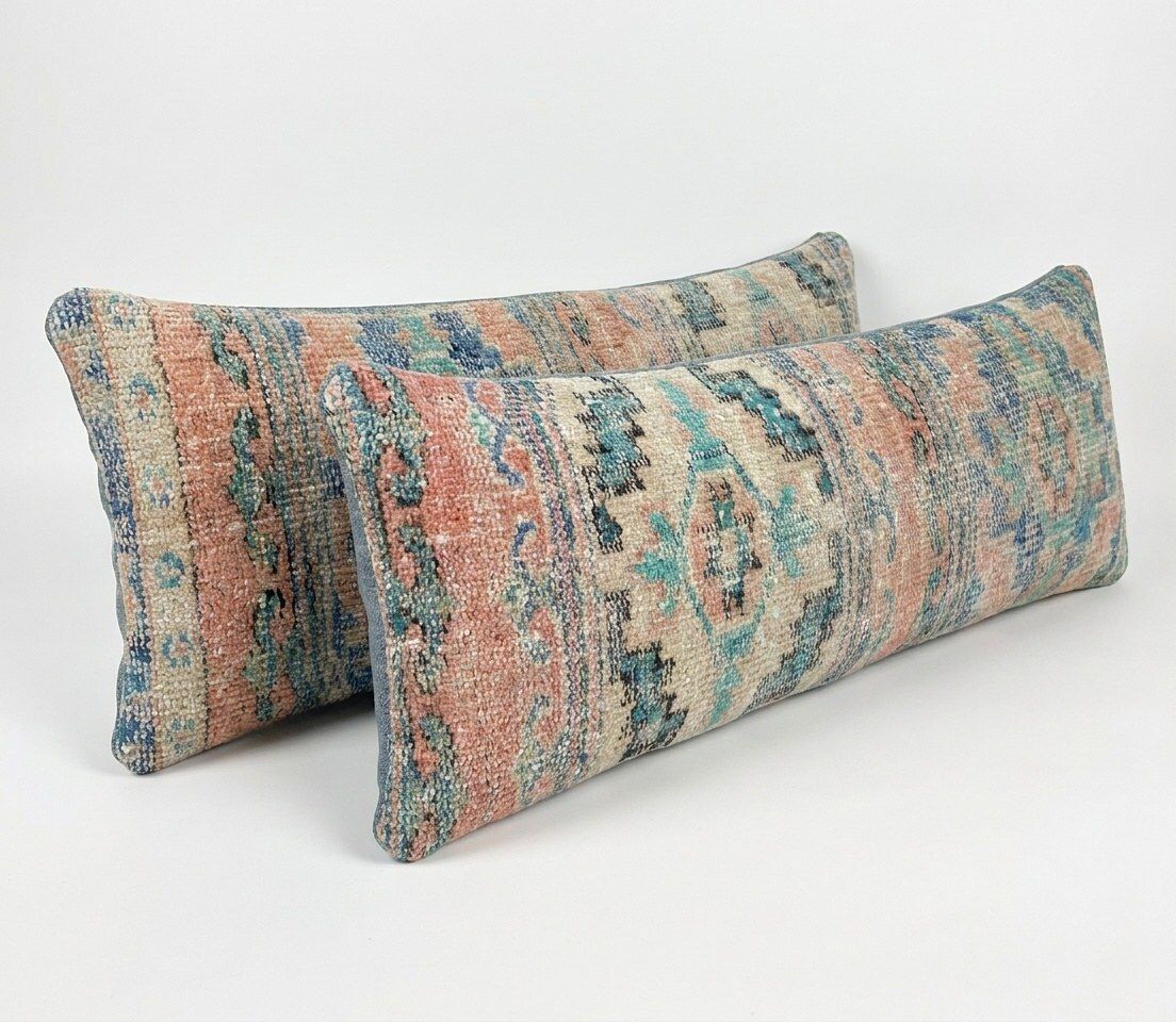 Anatolische bedding vloerkleed kussenhoes 35 x 120 cm & 35 x 122 cm, set van twee photo furniture
